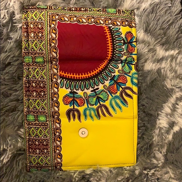 🆕 African Print Pocketbook/Clutch -3 Compartments - Picture 4 of 5